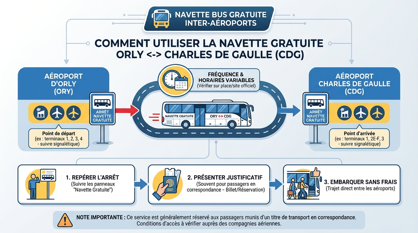 Horaires et fréquence des navettes
