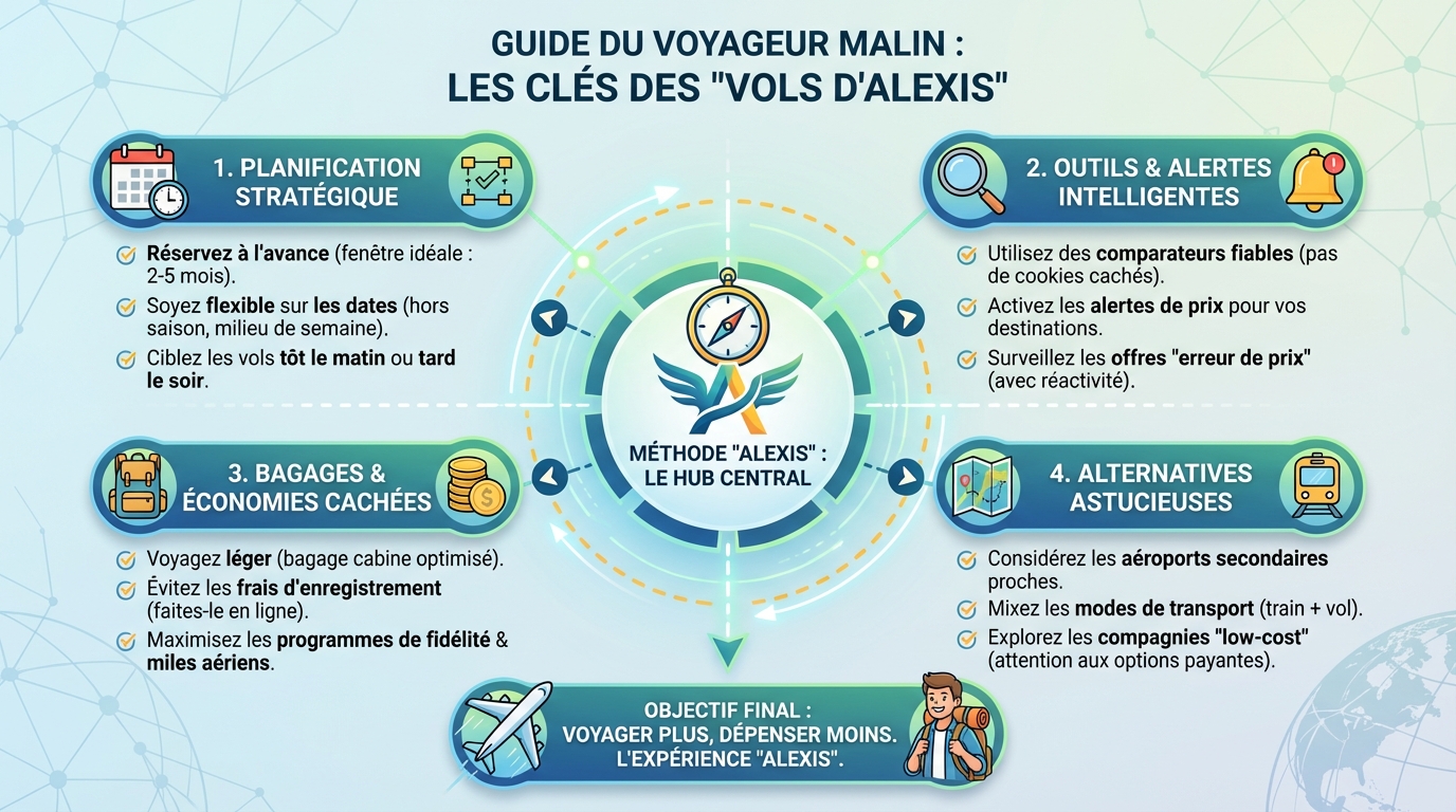 Comment réserver un vol d'Alexis ?