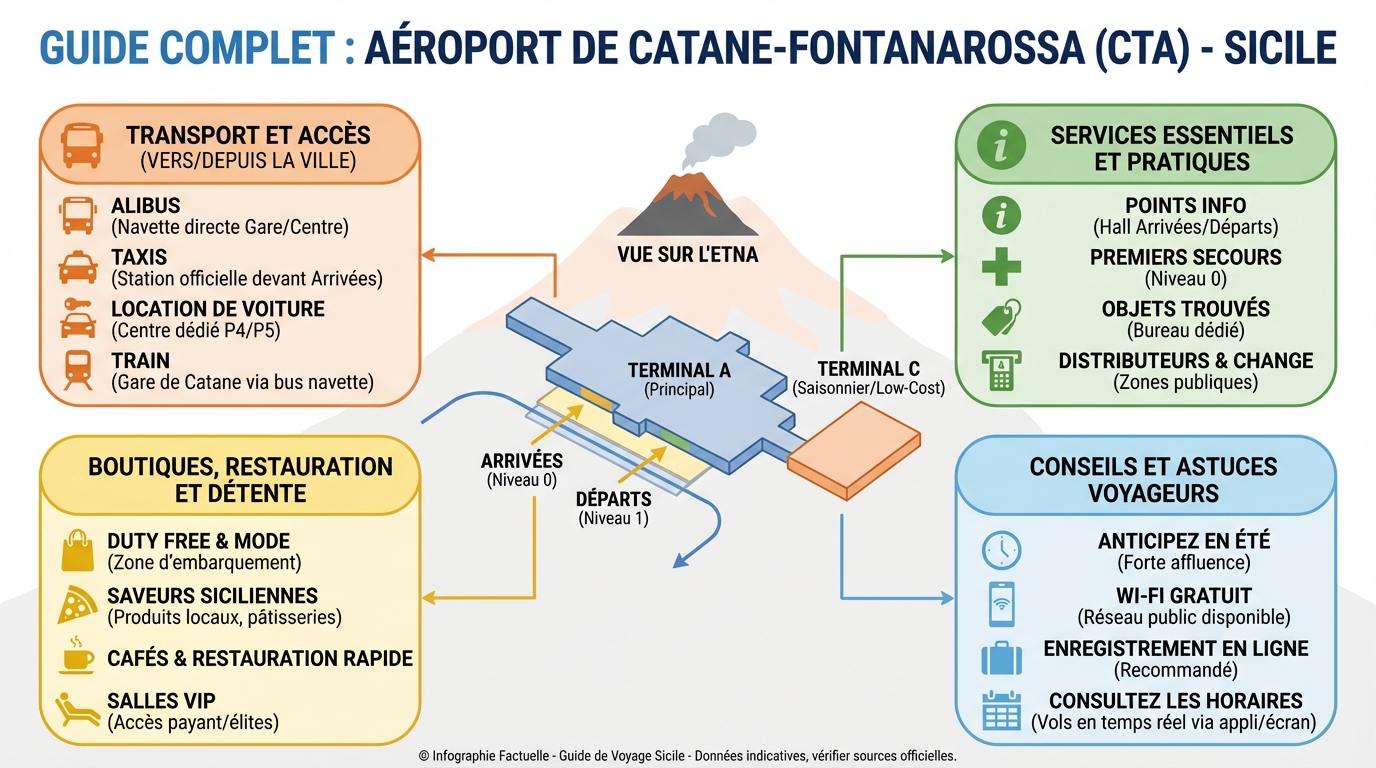 Comment se rendre à l'aéroport de Catane