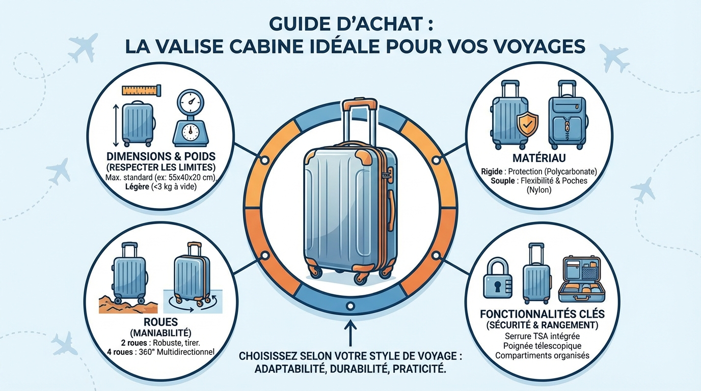 Comparatif des meilleures valises cabine