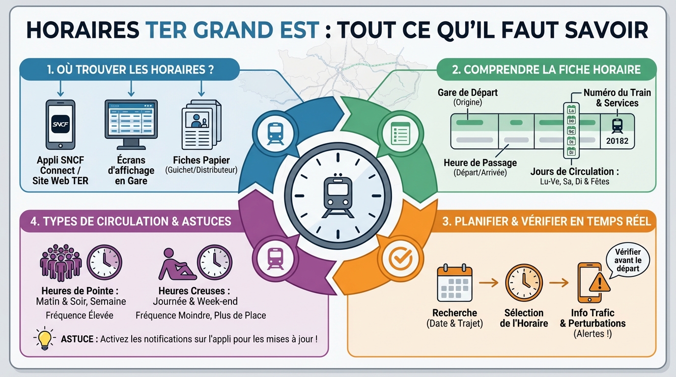 Comment consulter les horaires