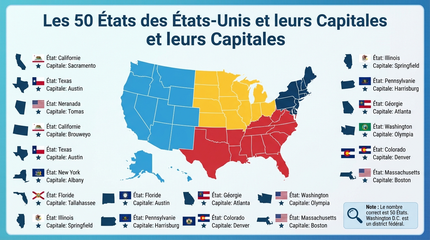 Faits intéressants sur chaque État