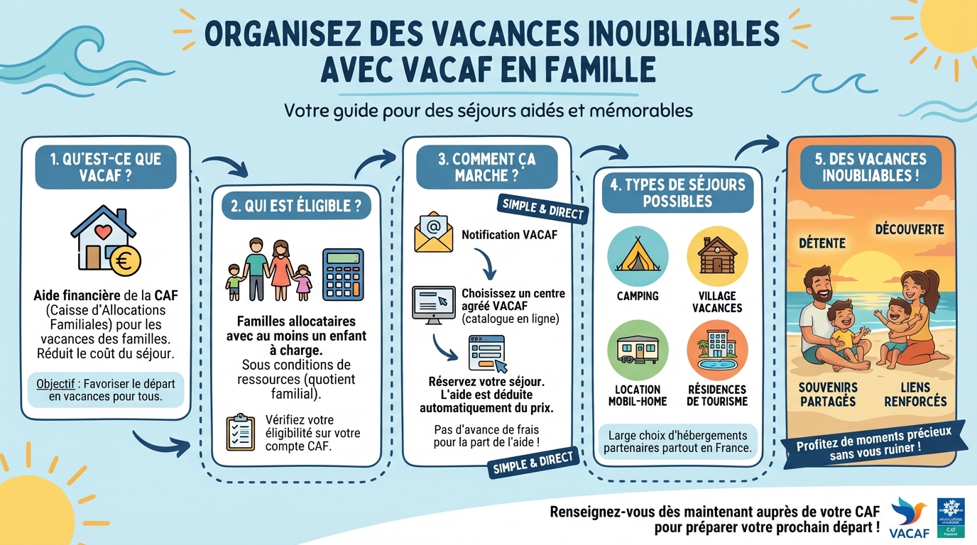 Organisez des vacances inoubliables avec VACAF en famille 1 Les meilleures destinations VACAF pour les familles