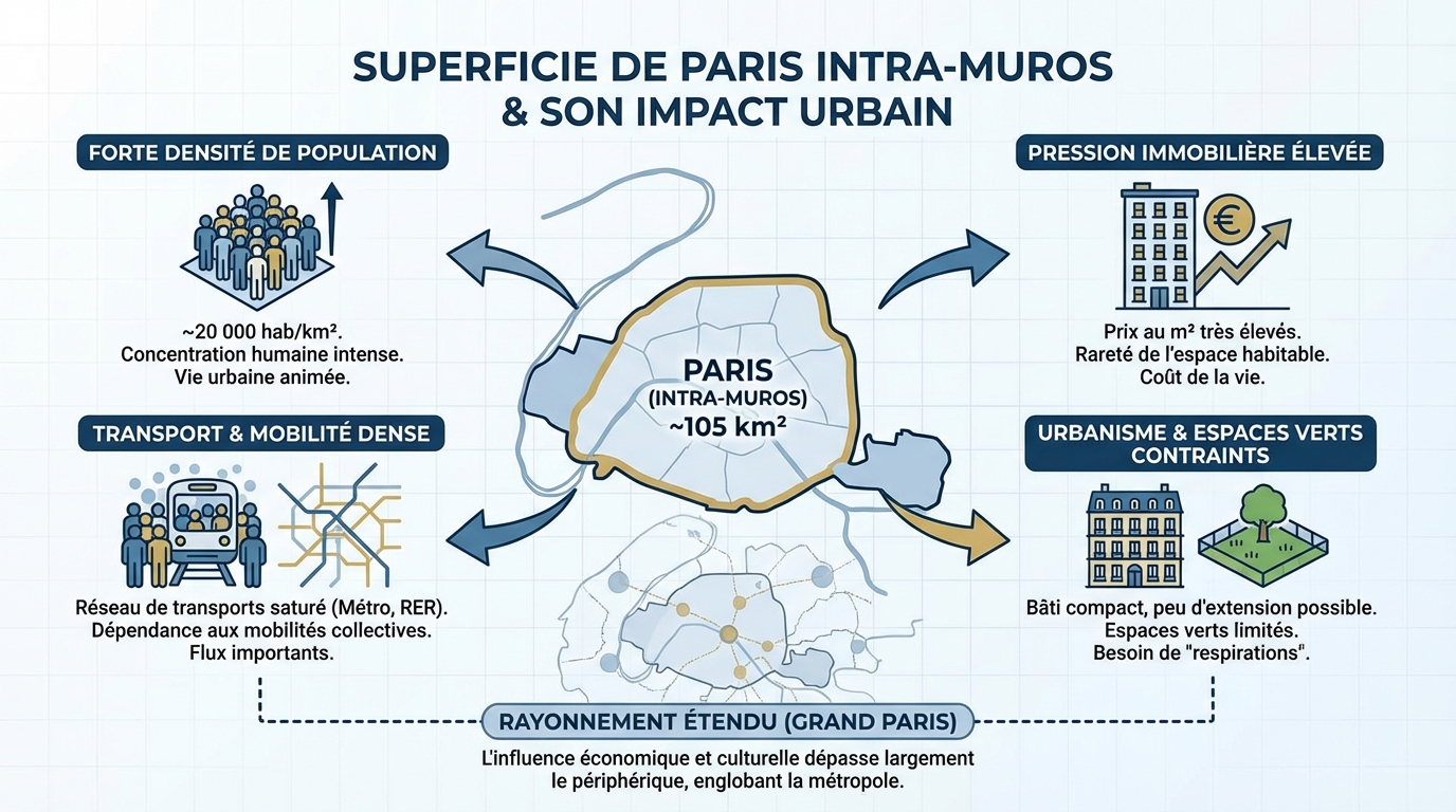 Impact de la superficie sur l'urbanisme
