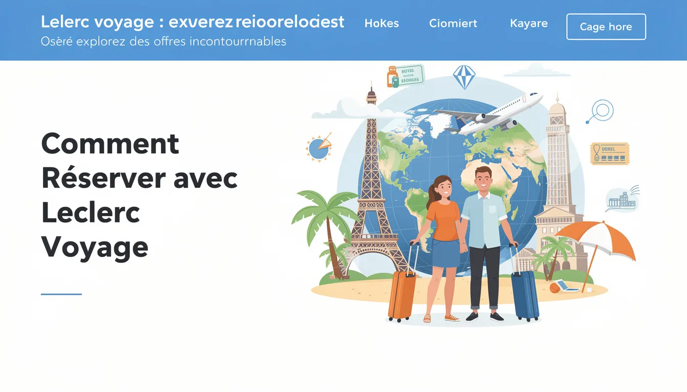 Comment Réserver avec Leclerc Voyage