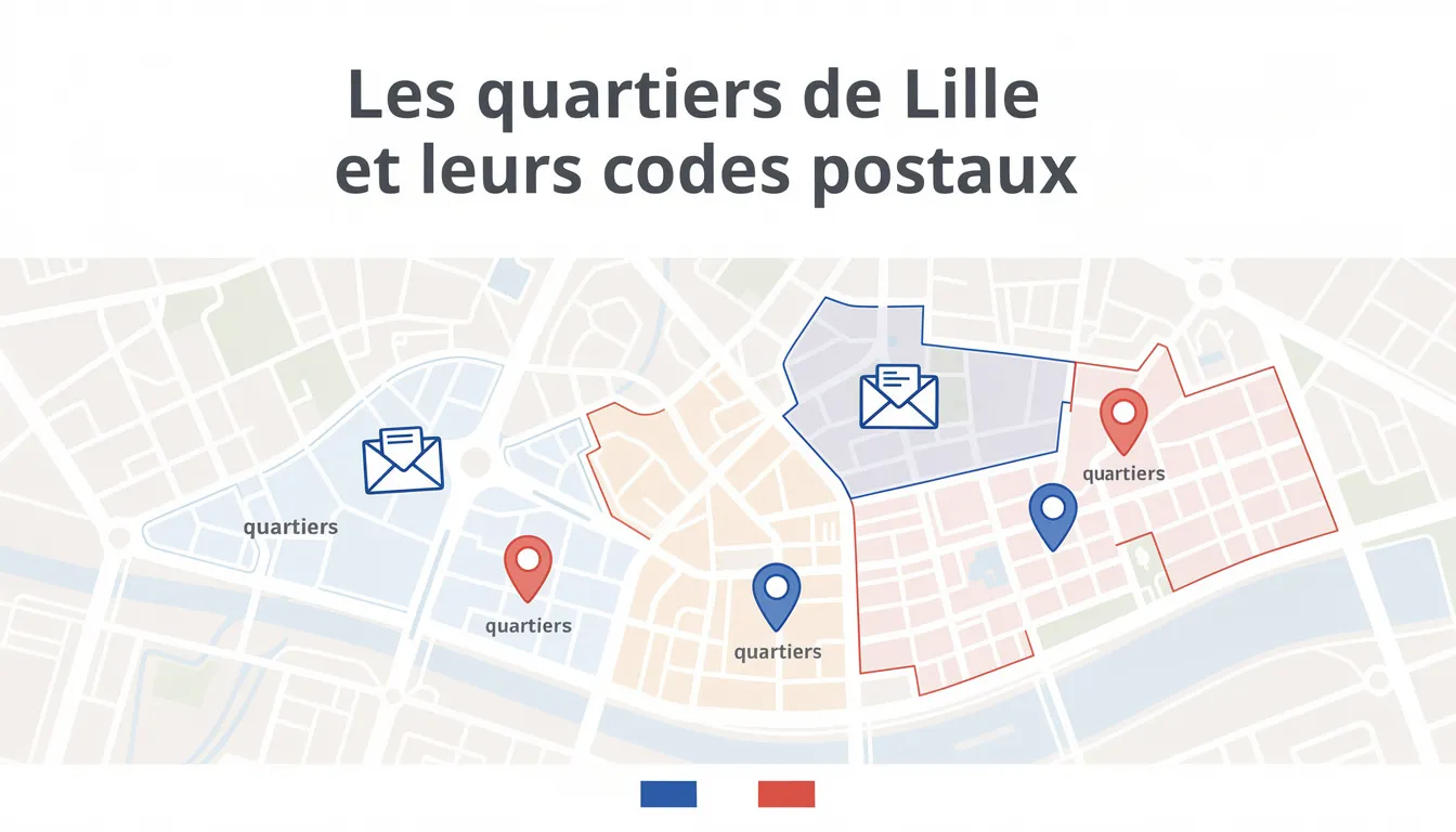 Tout savoir sur le code postal de lille 1 Les quartiers de Lille et leurs codes postaux
