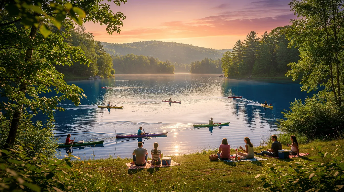 Activités et accès au lac bleu