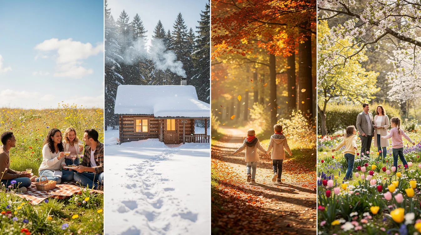 Où aller selon les saisons : été, hiver, automne, printemps